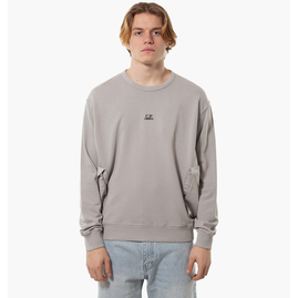 Світшот чоловічий CP Company Mixed Sweatshirt Drizzle Grey 16CMSS248A110039M913, Наличие: Склад (1-3 дня), фото 