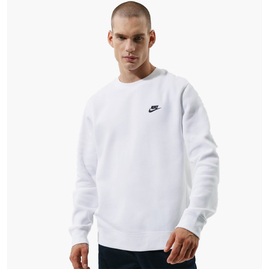 Світшот чоловічий Nike M NSW CLUB CRW BB White BV2662-100, Размер: L, Наличие: Склад (1-3 дня), фото 