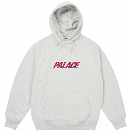 PALACE FONT HOOD GREY MARL, Размер: XL, Наличие: Склад (1-3 дня), фото 