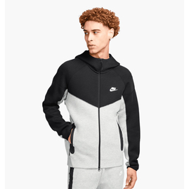 Толстовка чоловіча Nike Sportswear Tech Fleece Windrunner Full-Zip Hoodie Black/White FB7921-064, Розмір: XL, Наявність: Склад (1-3 дня), фото 