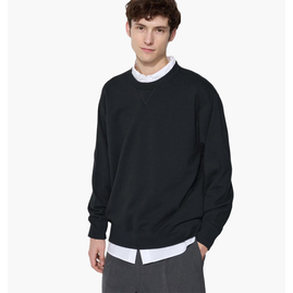 Світшот унісекс Uniqlo Sweatshirt Black 444966-09, Размер: M, Наличие: Склад (1-3 дня), фото 