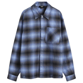 Represent Distressed Flannel Shirt Blue, Размер: L, Наличие: Забрать сейчас, фото 