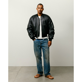 Stussy LEATHER BUILT BOMBER, Размер: S, Наличие: Склад США (10-24 дня), фото 
