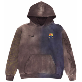 Nike FC Barcelona x Cactus Jack Split-Dye Crest Hoodie 'Brown', Размер: XL, Наличие: Забрать сейчас, фото 