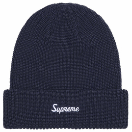 SUPREME LOOSE GAUGE BEANIE NAVY, Размер: O/S, Наличие: Склад (1-3 дня), фото 
