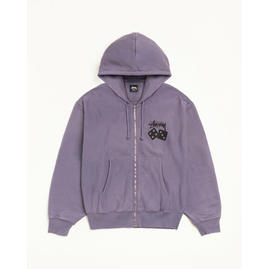 Stussy DICE ZIP HOODIE PIGMENT DYED, Розмір: S, Наявність: Склад США (10-24 дня), фото 