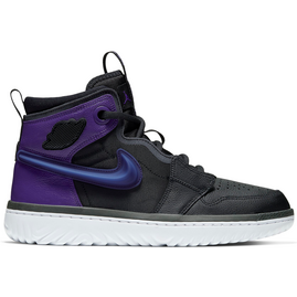 Jordan 1 High React Black Court Purple, Розмір: 41, фото 