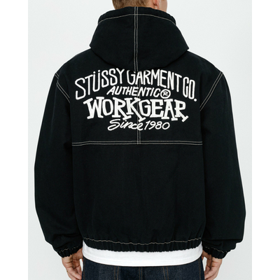 ジャケット・アウター STUSSY WORK JACKET CONTRAST STITCH Stussy Work Contrast Stitch Jacket Size Large Brand New Available