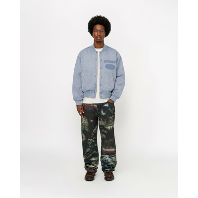 ᐈStussy GHOST LOGO CANVAS VARSITY JACKET ( 115820 )- цена
