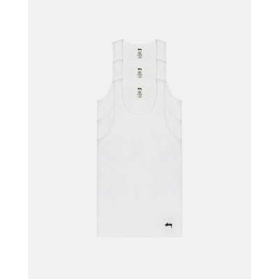 ᐈStussy TANK UNDERSHIRTS 3 PACK ( 1140330-WHITE )- цена 2290 грн