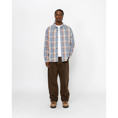 トップス STUSSY DAN WASHED COTTON PLAID SHIRT ☆24AW 最新作☆STUSSY DAN WASHED COTTON PLAID SHIRT (STUSSY/シャツ