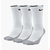 Шкарпетки унісекс Nike U Dry Cush Crew (3 пари) White SX5547-100, Размер: 46-50, Наличие: Склад (1-3 дня), фото 