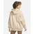 Худі унісекс Nike Oversized Fleece Hoodie Beige Dj7668-126, Размер: S, Наличие: Склад (1-3 дня), фото , изображение 2