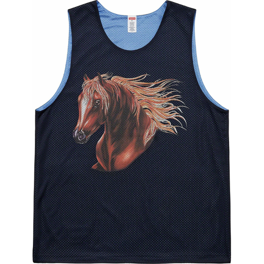 Майка Supreme Mustang Reversible Basketball Jersey (SS23KN30-NAVY), Размер: L, фото 