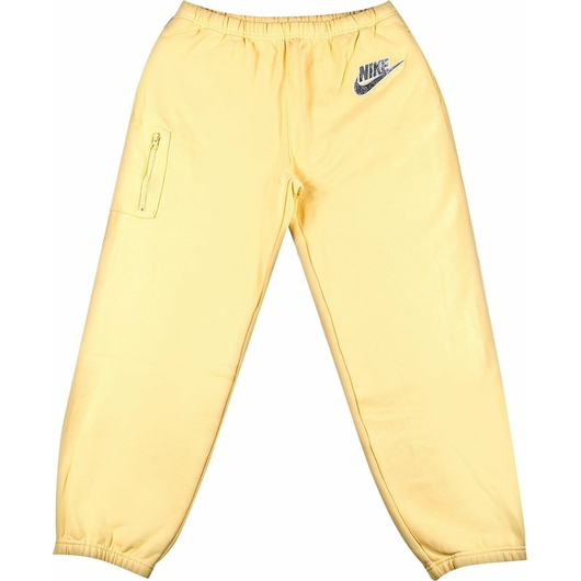 Штаны Supreme x Nike Cargo Sweatpant 'Pale Yellow' (SS21P5-PALE-YELLOW), Размер: L, фото 