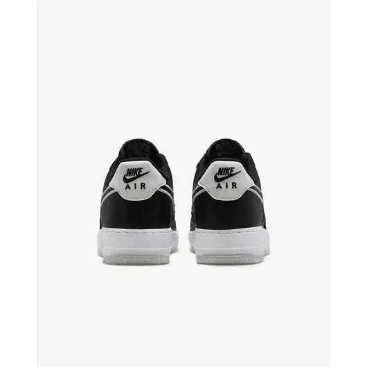 Мужские кроссовки Nike Air Force 1 07 Embroidered Swoosh - Black, Размер: 43, фото , изображение 3