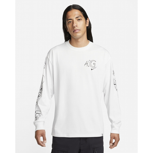 Лонгслів Nike Acg MenS Long-Sleeve T-Shirt White FJ2135-121, Размер: S, фото , изображение 2