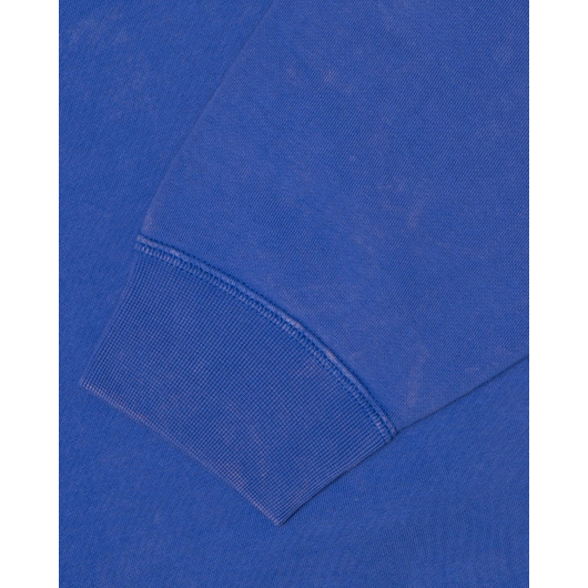Свитшот NIKE X STUSSY ACID-WASHED FLEECE CREW BLUE (DR4024-480), Размер: M, фото , изображение 3