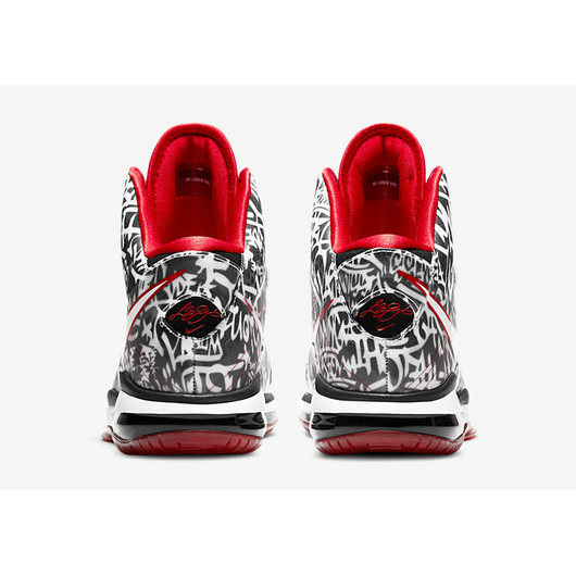 Кросівки Nike Lebron 8 Qs White/Black Dd8306-001, Розмір: 40.5, фото , изображение 3