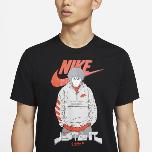 Футболка Nike Sportswear Air Manga Futura Man Tee Black DC9101-010, Размер: XL, фото , изображение 4