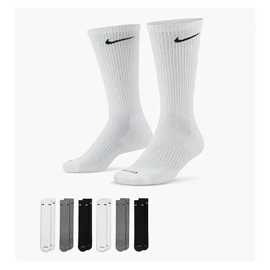 Шкарпетки NIKE U NK ED PLS CSH CRW 6PR – 132 SX6897-965, Размер: 34-38, фото 