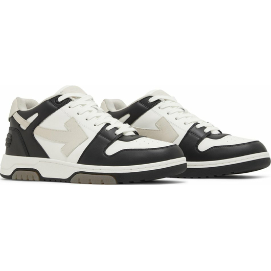 OFF-WHITE Out Of Office OOO Low Tops White Black White, Розмір: 44, фото , изображение 6