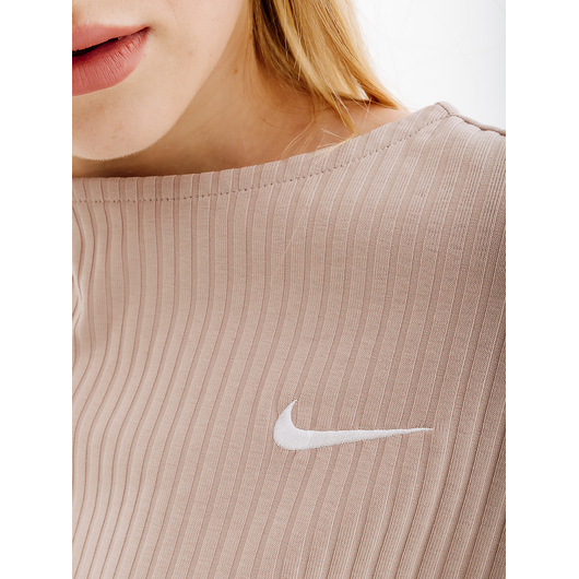 Футболка Nike W NSW RIB JRSY SS TOP, Размер: L, фото , изображение 4