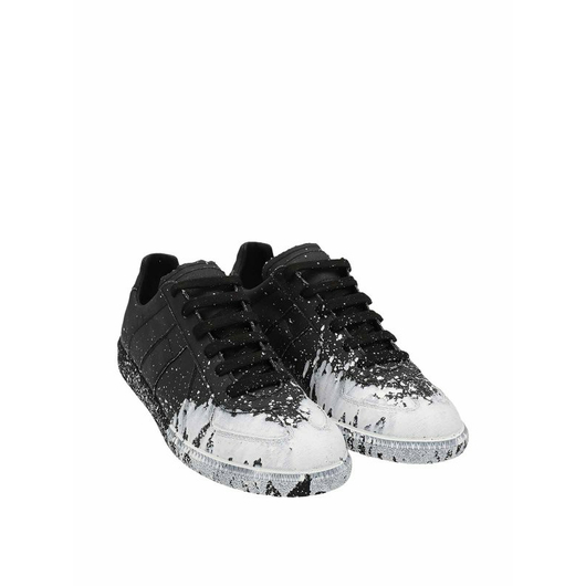 Maison Margiela Stained Effect Replica Sneakers Black White, Размер: 42, фото , изображение 2