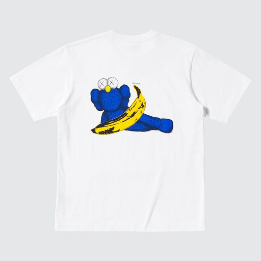 Футболка KAWS + Warhol Banana Graphic White T-Shirt, Размер: M, фото 