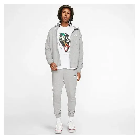 Чоловіча кофта NIKE M NSW CLUB HOODIE FZ BB BV2645-063, Размер: M, фото , изображение 4