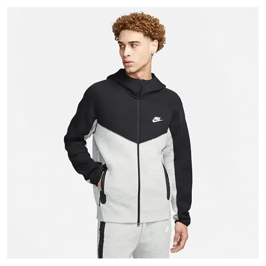 Чоловіча кофта M NIKE TCH FLC FZ WR HOODIE FB7921-064, Размер: S, фото 