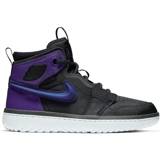 Jordan 1 High React Black Court Purple, Размер: 40.5, Наличие: Склад США (10-24 дня), фото 