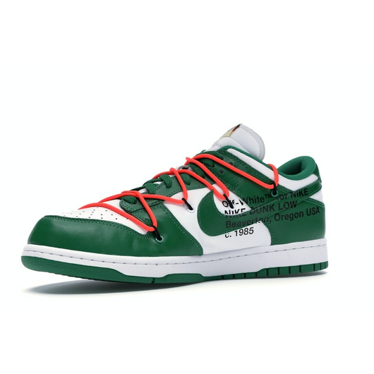 Nike Dunk Low Off-White Pine Green, Розмір: 35.5, Наявність: Склад США (10-24 дня), фото , изображение 5