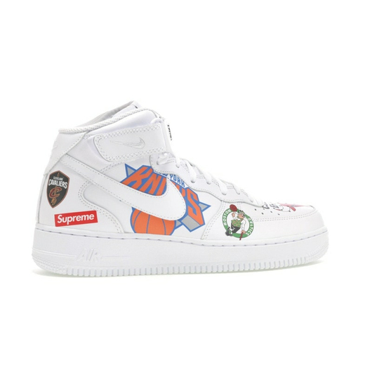 Nike Air Force 1 Mid Supreme NBA White, Размер: 40, Наличие: Склад США (10-24 дня), фото , изображение 3