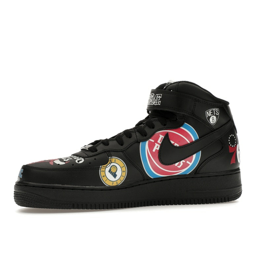 Nike Air Force 1 Mid Supreme NBA Black, Размер: 38.5, Наличие: Склад США (10-24 дня), фото , изображение 2