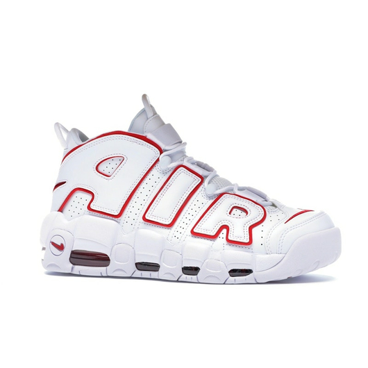 Nike Air More Uptempo White Varsity Red Outline, Размер: 37.5, Наличие: Склад США (10-24 дня), фото , изображение 5