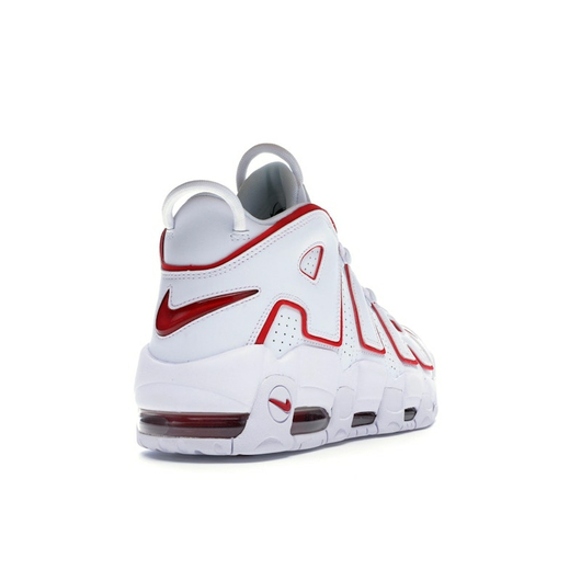 Nike Air More Uptempo White Varsity Red Outline, Размер: 37.5, Наличие: Склад США (10-24 дня), фото , изображение 3
