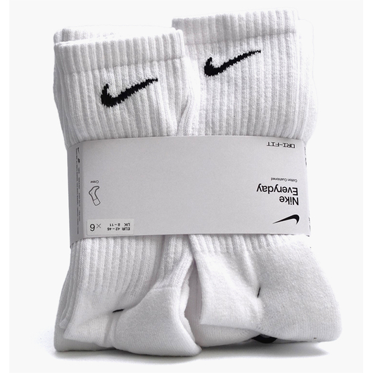 Шкарпетки Nike U NK EVERYDAY CUSH CRW 6PR 132, Размер: 34-38, Наличие: Склад (1-3 дня), фото 