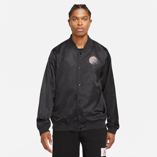 Куртка чоловіча Air Jordan M J Paris Saint-Germain Mens Coach Jacket Black CV3288-010, Размер: XL, Наличие: Склад (1-3 дня), фото , изображение 2