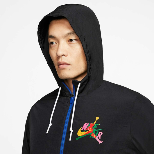 Вітровка чоловіча Air Jordan Classic Windwear Jacket Grey/Black CT9368-011, Размер: S, Наличие: Склад (1-3 дня), фото , изображение 4