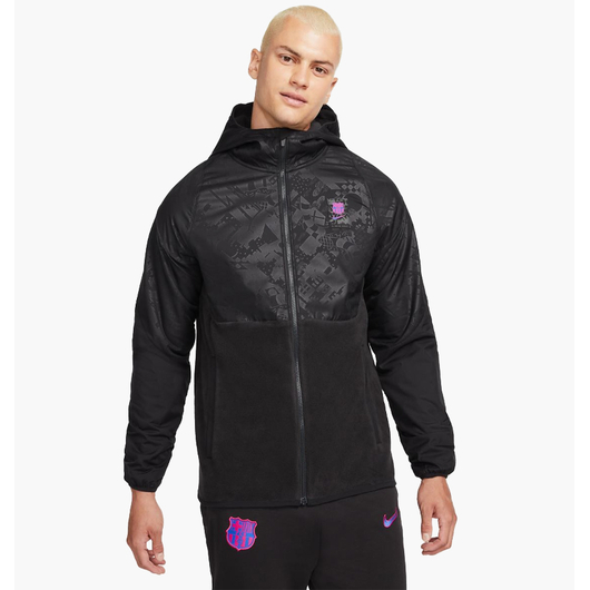 Вітровка чоловіча Nike F.C. Barcelona Awf Woven Jacket Black Db7797-014, Размер: S, Наличие: Склад (1-3 дня), фото 