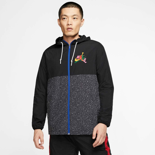 Вітровка чоловіча Air Jordan Classic Windwear Jacket Grey/Black CT9368-011, Размер: S, Наличие: Склад (1-3 дня), фото , изображение 2