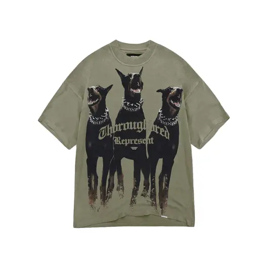 Represent Thoroughbred T-shirt Khaki, Размер: XS, Наличие: Склад США (10-24 дня), фото 