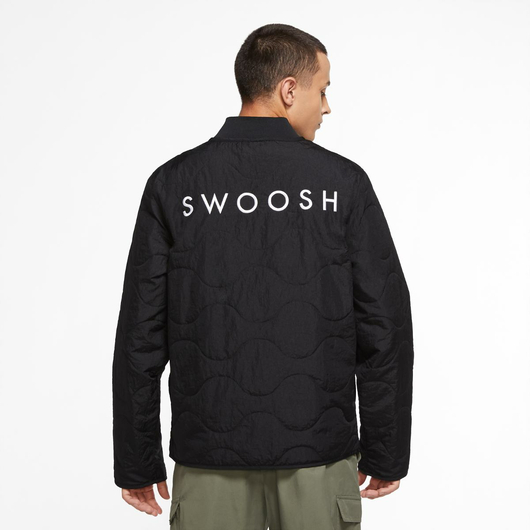 Куртка чоловіча Nike M Nsw Swoosh Jkt+ Quilted Black CU3922-010, Размер: XS, Наличие: Склад (1-3 дня), фото , изображение 3