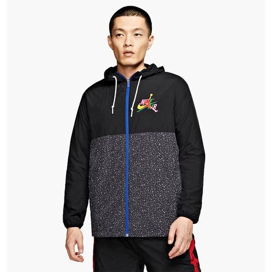 Вітровка чоловіча Air Jordan Classic Windwear Jacket Grey/Black CT9368-011, Размер: S, Наличие: Склад (1-3 дня), фото 