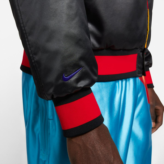 Куртка чоловіча Nike Lebron X Space Jam Varsity Black Dj3891-010, Размер: M, Наличие: Склад (1-3 дня), фото , изображение 5