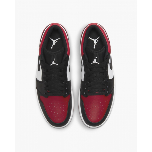 Кросівки чоловічі Air Jordan 1 Low Red/Black 553558-612, Размер: 45, Наличие: Склад (1-3 дня), фото , изображение 5