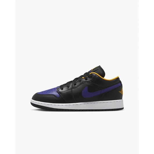 Кросівки жіночі Nike Air Jordan 1 Low Lakers Black 553560-075, Размер: 38, Наличие: Склад (1-3 дня), фото , изображение 2