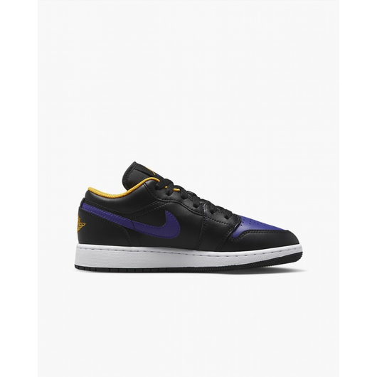 Кросівки жіночі Nike Air Jordan 1 Low Lakers Black 553560-075, Размер: 38, Наличие: Склад (1-3 дня), фото , изображение 4