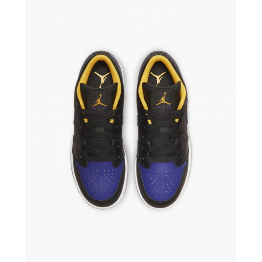 Кросівки жіночі Nike Air Jordan 1 Low Lakers Black 553560-075, Размер: 38, Наличие: Склад (1-3 дня), фото , изображение 5